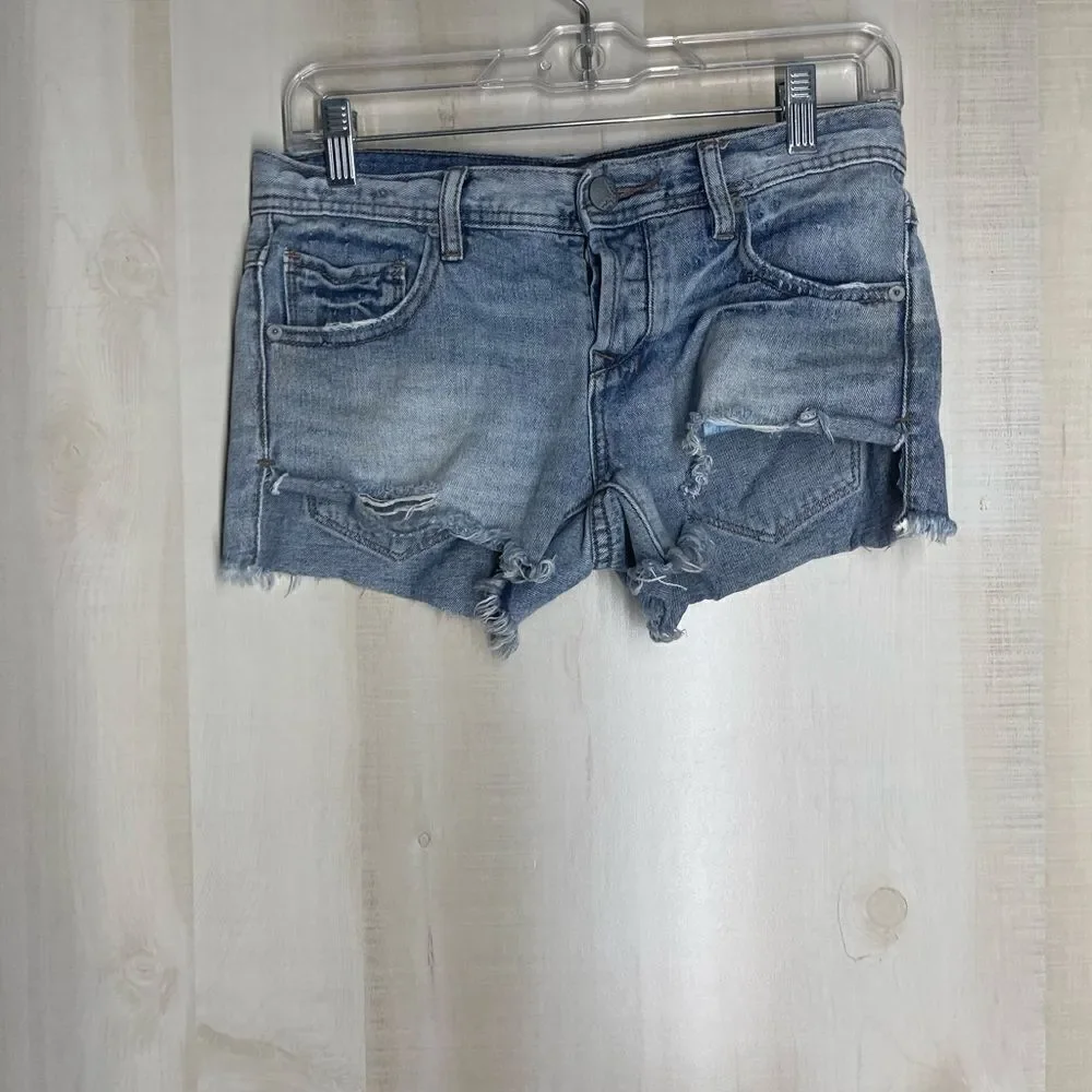 Free People denim jean cut‎ off shorts, size 24